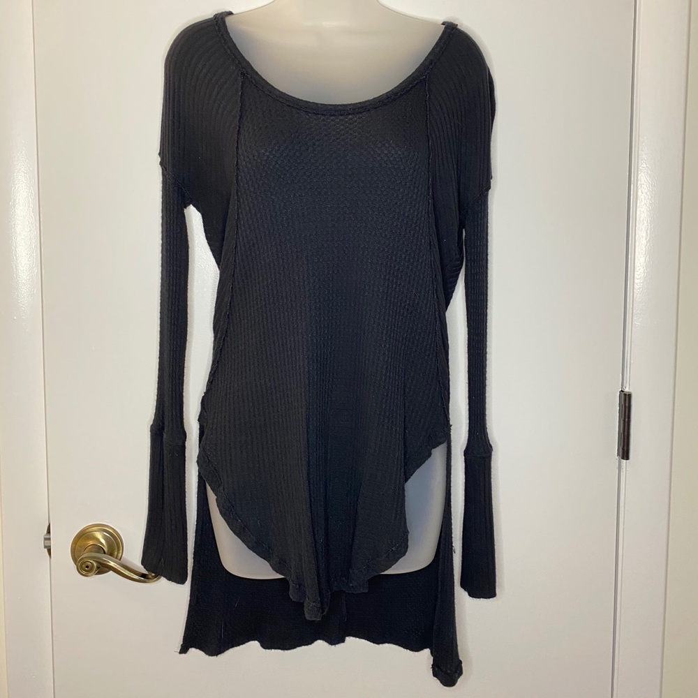 Free People Waffle Knit Long Sleeve